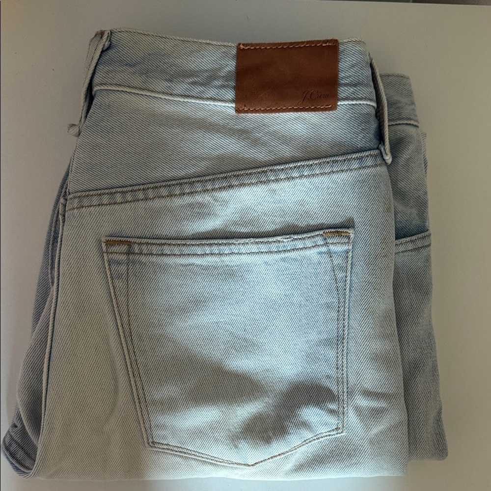 J. Crew Light Gray Denim Slouchy Boyfriend Jean